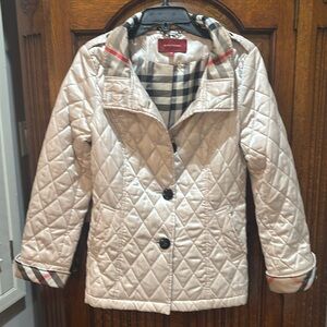 Quilted Jacket Plaid Interior Print Size Small